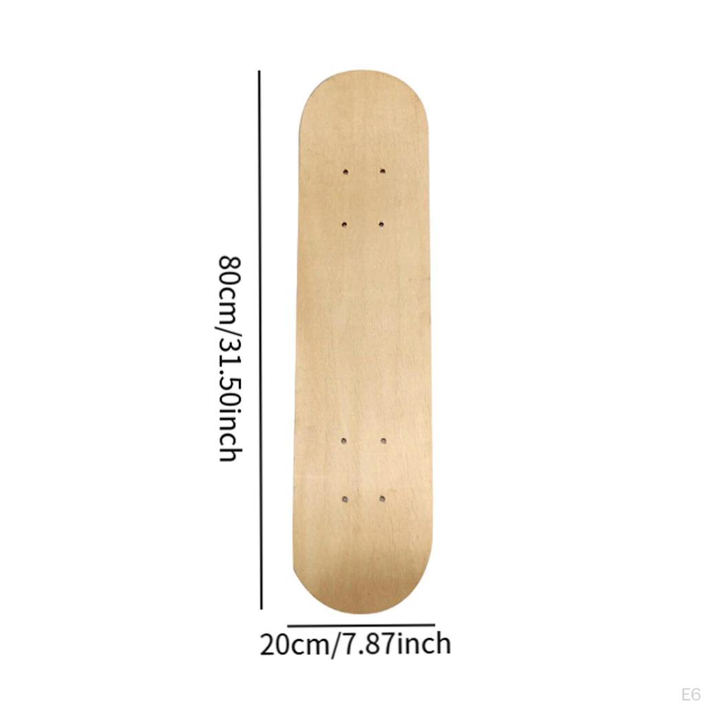 Blank Skateboard Deck Art Painting,Double Sided,Home Decor Unfinished Replacement Decoration for