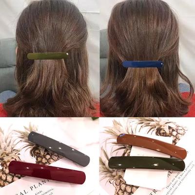 Frauen Koreanischen Stil Temperament Haar Clip Mädchen Einfache Haarnadel Koreanische Bunte Matte Haarspange Haar Styling Pferdeschwanz Zubehör