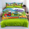 Bedding Set Cartoon Train Farm Duvet Cover Set Double Full Size Queen Bed King Size Duvet Cover Pillowcase Gifts for Kids