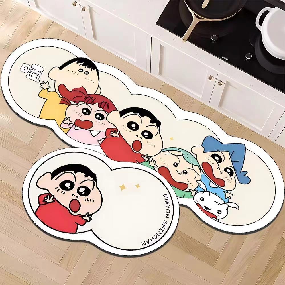 Buntstifte Kleine Neue Fußmatte Haushalt Küche Weiche Kieselgur Fettabweisende Fußmatte Cartoon Saugfähig Schnelltrocknende Fußmatte