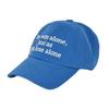 CLEVER FIELD Peach alone ball cap_BLUE