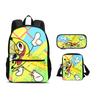Kids 3 Pcs Set Child School Backpack with Shoulder Bag Shovelware Brain Game Pencil Bag Bags Fashion Knapsack Best Gift Rucksack