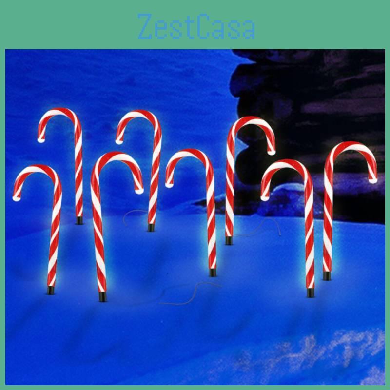 Weihnachts-LED-Zuckerstangen-Laterne Outdoor-Gartendekor für Feiertagsbeleuchtung