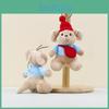 Bear Keychain Kangaroo Cute Cartoon Girl Backpack Decorative Hanging Doll Plush