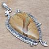 Necklace Amrican Jasper Gemstone Handmade Silver Jewelry 2.25"