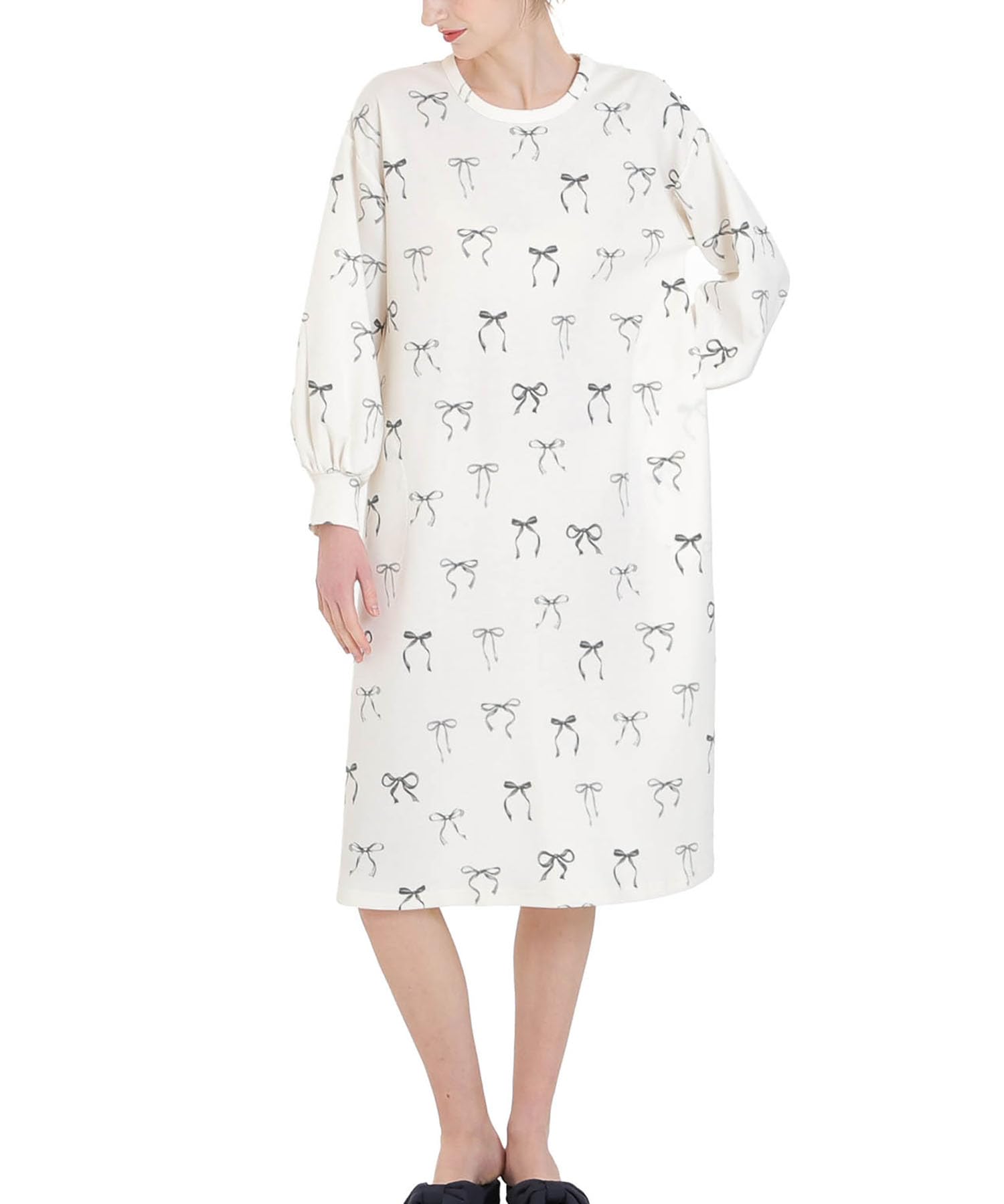 

Air Knit Ribbon Dress [Narue] белый