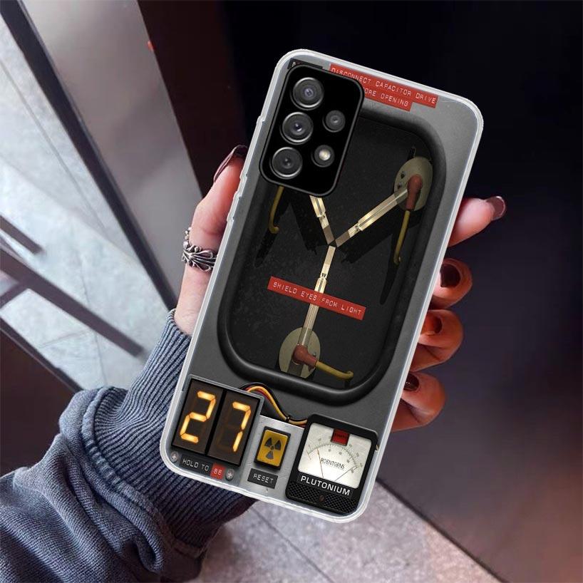 Back To The Future DeLorean Time Machine Phone Case For Samsung Galaxy A17 A57 A37 A16 A26 A36 A56 A15 A25 A35 A55 A14 A13 A54 A