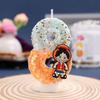 One Piece Digital Candle 0-9 - Double Color Cartoon Beads Birthday Party Decorative Cake Candle Accessories Gift