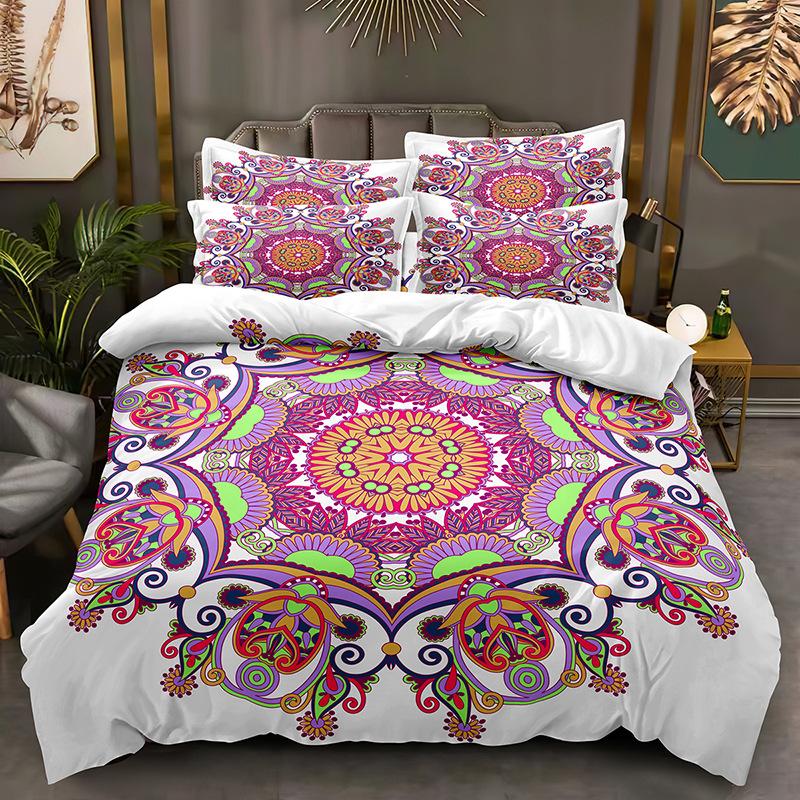Fashion Technology Printing, 3D Digital Printing, Bedding, Duvet Covers, Pillowcases, Three-piece Sets