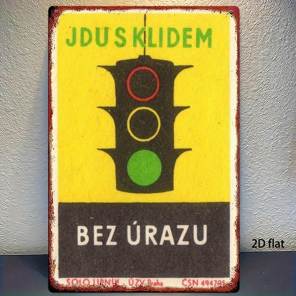 Retro Metallgemälde, Möbel, Wohnzimmerdekoration 20x30cm
