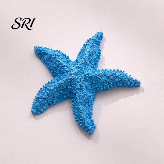Party Decoration Supplies Starfish Figurine Resin Aquarium Realistic Artificial Waterproof Ornaments Ornament for Fish Tank Home Nautical Decor