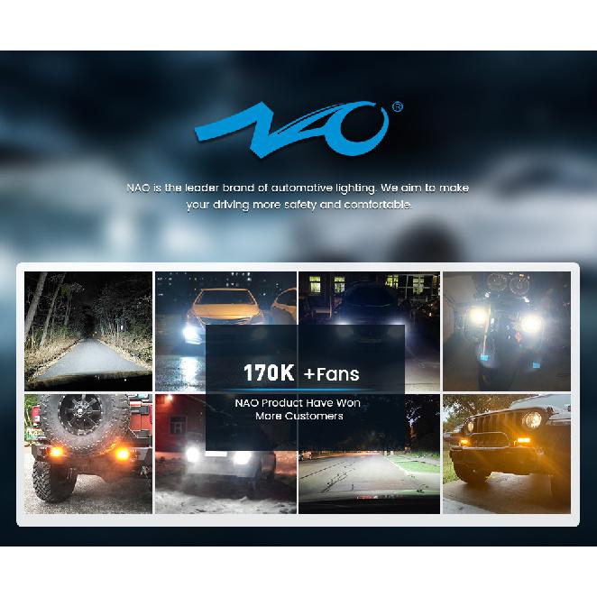 NAO P21W LED 1156 PY21W BA15S T20 W21/5W W5W T10 7443 For LADA DRL P21/5W 1300LM Car Lights Bulb 7440 BAY15D W21W 1157 Red White Dome Lights 6