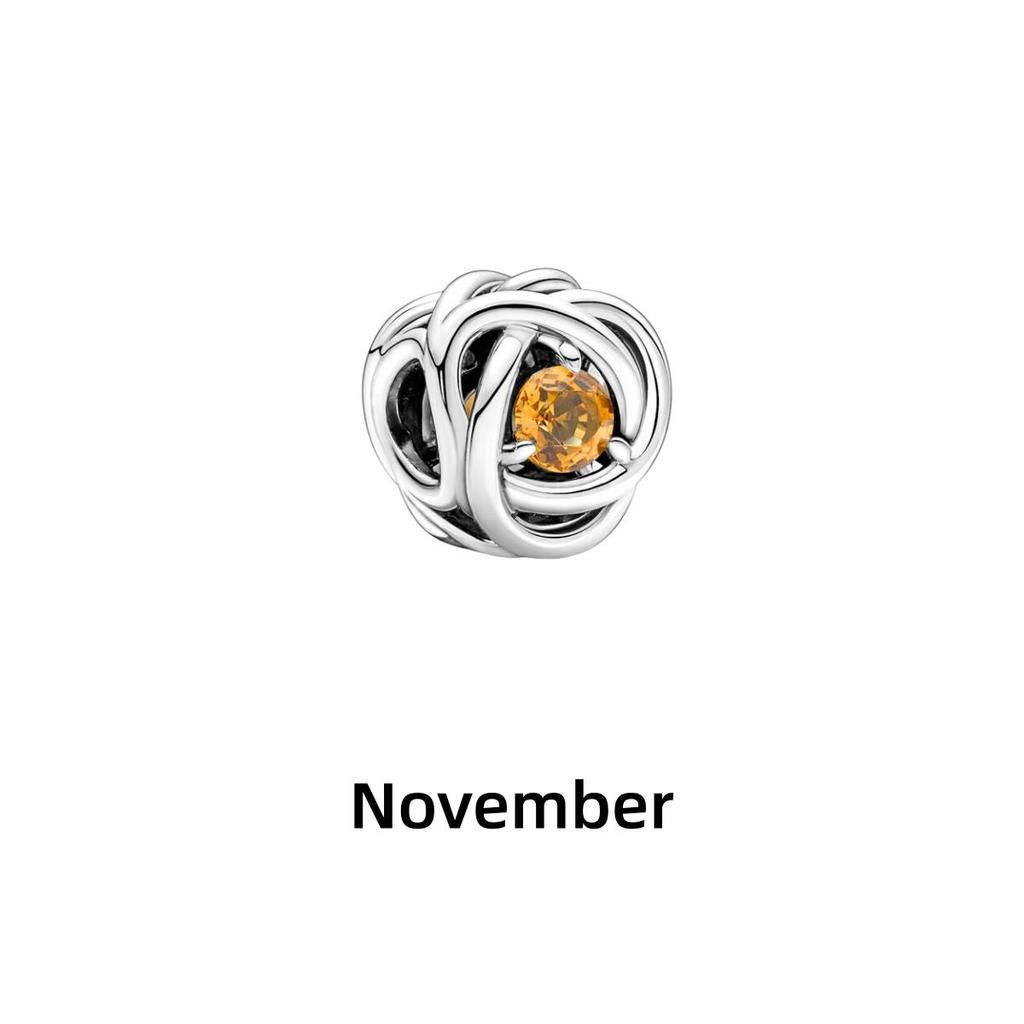 Neuer Kupfer Dezember Vogelnest Herz Anhänger mit buntem Zirkonia Anhänger Charm Perle Armband DIY Feinschmuck Zubehör
