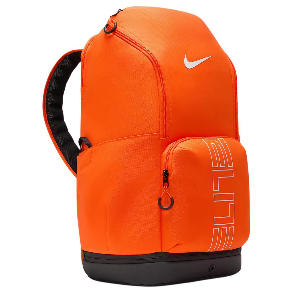 Nike 21L Varsity Elite Batoh se spodní kapsou a potiskem písmen Unisex Batohy Oranžová Černá HM9965-819