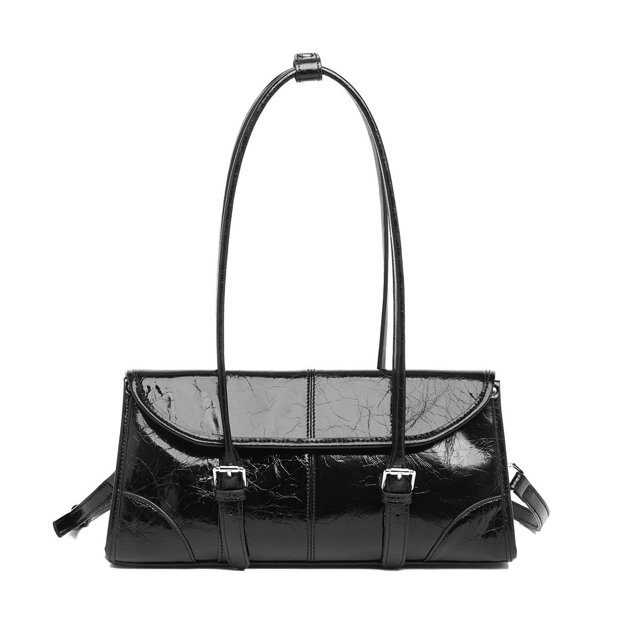 FOXER 2026 New Women s Shoulder Bag Genuine Leather Retro Female Tote Underarm Bag Versatile Large Capacity Handbag