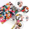 15MM Leopard Silicone Printed Beads 20pcs For Making DIY Jewelry Accessories Bracelet Necklace Making
