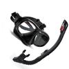 Snorkeling Mask with Action Cam Mount Dry Snorkel Set Comfortable Silicone Diving Goggle for Travel Easy Breathing