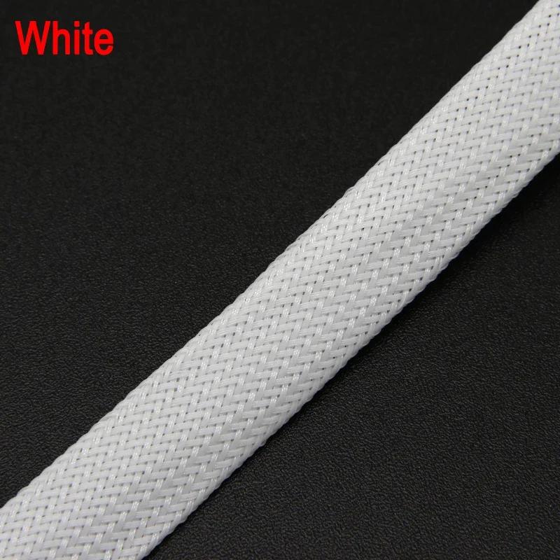 1/5/10M High Density PET Braided Expandable Sleeve 2 4 6 8 10 12 14 16 20 25 30 40 50 60mm Wire Wrap Insulated Protector Sheath