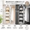 "Storage Solutions 5-Tier Hanging Closet Organizer Dual-Sided 20 Pockets Foldable Non-Woven Fabric Mesh Pockets White"