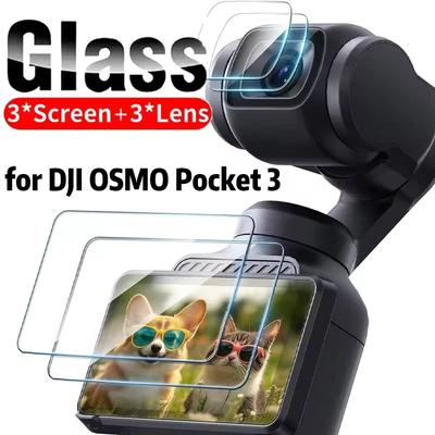 Tvrdené Sklo Flim pre DJI OSMO Pocket 3 Chránič Obrazovky Ochranná Fólia na Objektív Ochranný Kryt pre DJI Pocket 3 Príslušenstvo