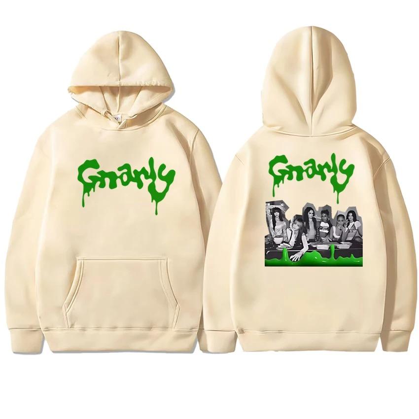 Korea Kpop KATSEYE 2026 Album Double Sided Graphic Hoodies Autumn Winter Men Women Trend Y2k Sweatshirt Unisex Fleece Pullover