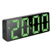 Modern LED Mirror Alarm Clock, Electronic Digital Clock, RGB Silent Non-ticking, Modern Bedroom Dorm Decor