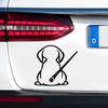 Dog Wiper Sticker for Cars, Waterproof Vinyl Cute Dog Waving Tail Rear Window Windshield Sticker Decal, Funny Lovely Animal Rear Wiper Decoration