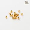 18k Gold-Plated Pure Copper Beads for DIY Jewelry: Bracelet & Necklace Accessories