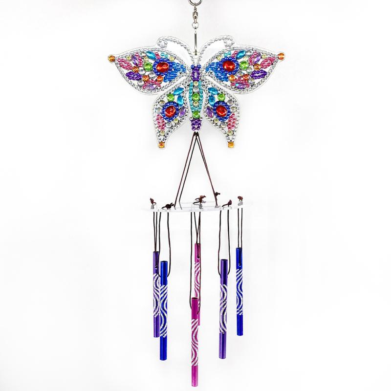 Resin Animal Wind Chime Pendant Diamond Painting Hanging Wall Ornaments Home Balcony Garden