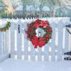 Christmas Wreath Wall Hanging Ornament Merry Christmas Front Door Decorative Wreath,Artificial Pine