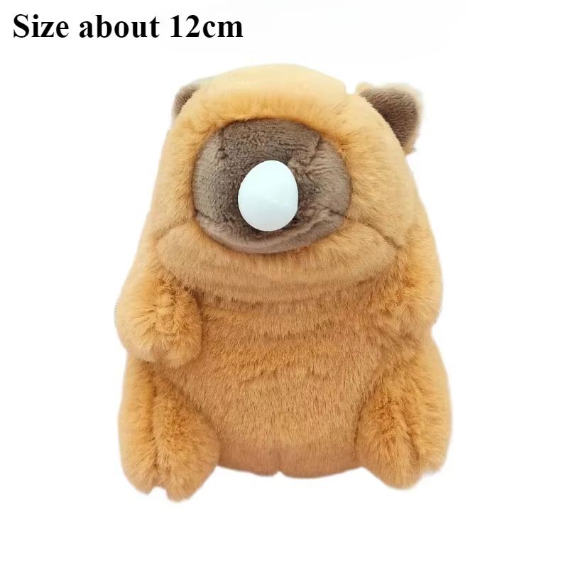 1-20PCS Spit Bubble Capybara Plush Keychain Capybara Pendant Plush Toy Bag Pendant Doll Gift Pendant Cute Car Keychain