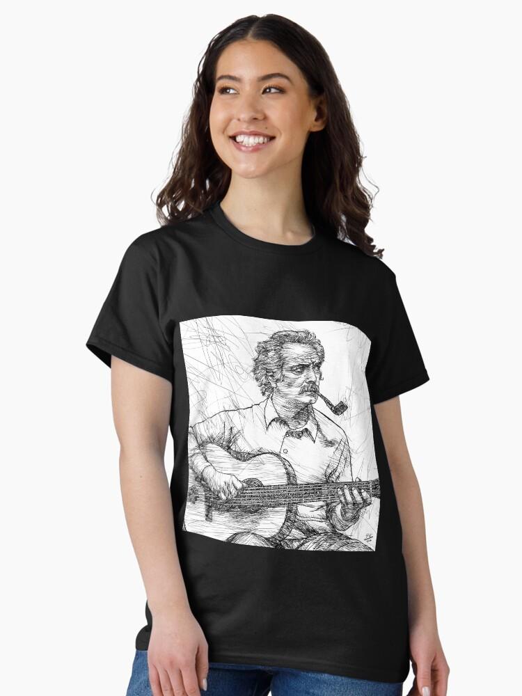 Georges Brassens GEORGES BRASSENS Tuscheporträt .1 Klassisches T-Shirt