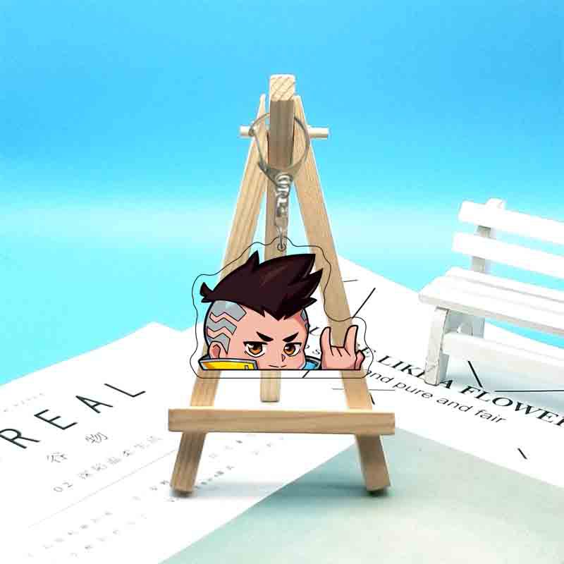 Anime 6cm Acrylketten Cartoon Ringe Tasche Rucksack Geldbörse Hängende Ornamente Fans Sammlungen Merch Geschenk