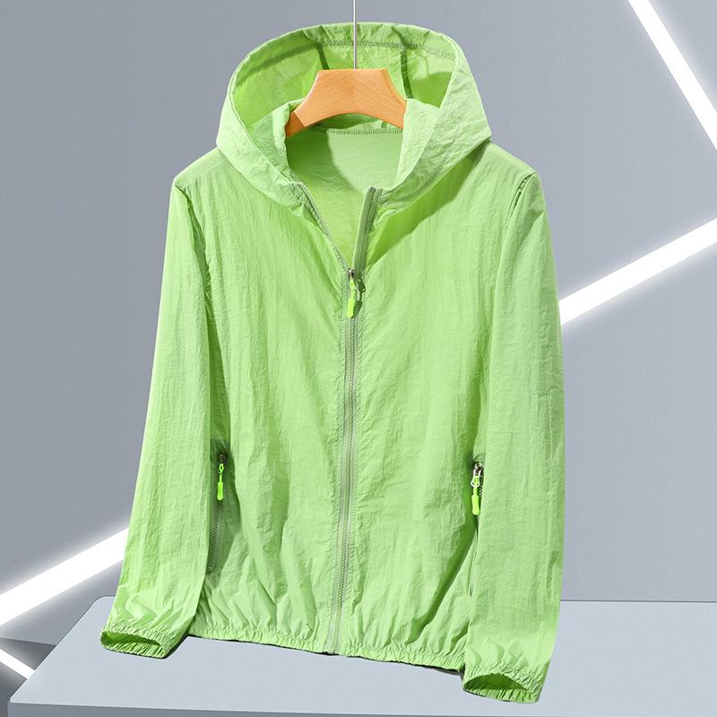 Quick-Dry Lightweight Sun Protection Jacket - Plus Size, Breathable, Hooded Ice Silk for Men & Women