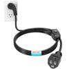Extension Cord with On/Off Switch Flat Plug Heavy Duty Power Cord 16AWG/13A 3 Prong Extension Power Cable