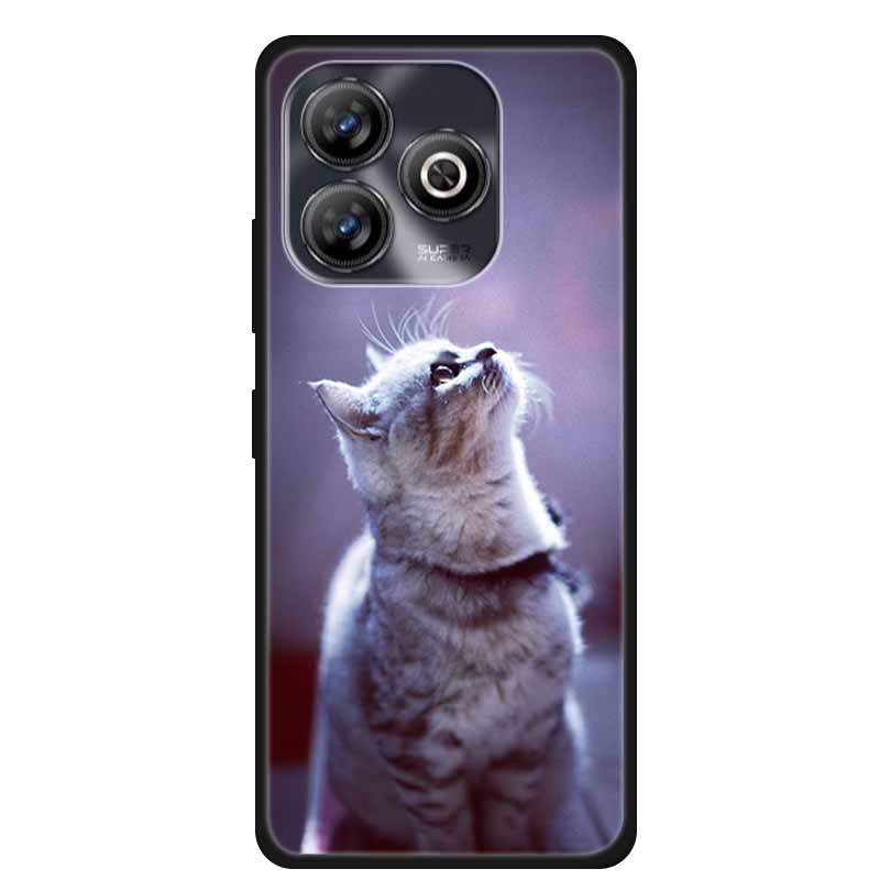 Pro ZTE BLADE A75 4G Pouzdro Zvířata Měkký Silikon TPU Pouzdra na Telefon Zadní Kryt Pro ZTE BLADEA75 Nárazuvzdorný Vlk Ochranný Cool Coque