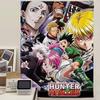 Hunter X Hunter Character Collage Wall Tapestry  Dynamic Assemble of Gon Killua  Kurapika Room Decor for Anime  Manga Fans