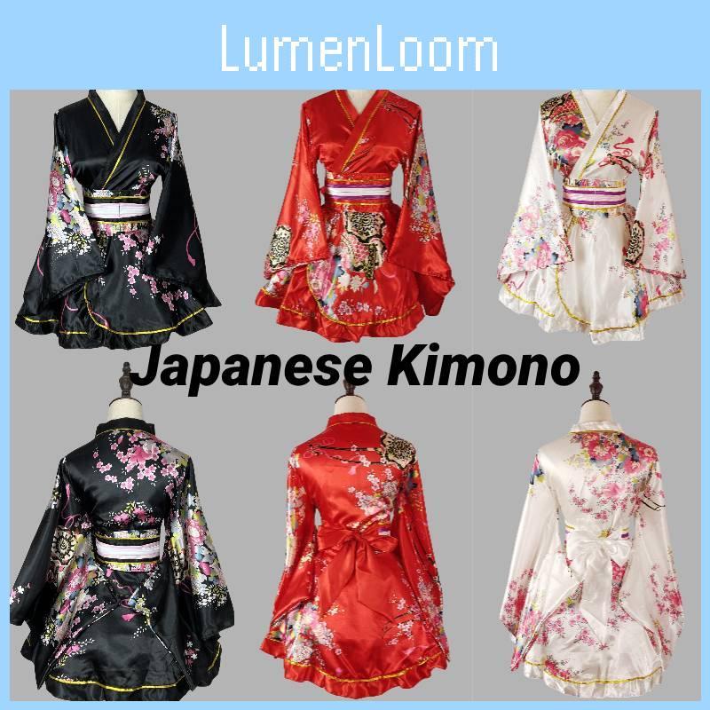 Long Women's Kimono Robe Traditional Style Cosplay Costume Anime Inspired Casual Home Clothing" Characters)