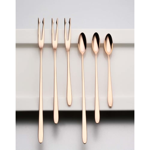 Luckywood Lindt Pink Gold Finish Stick Spoon, Small, 0-10459-260