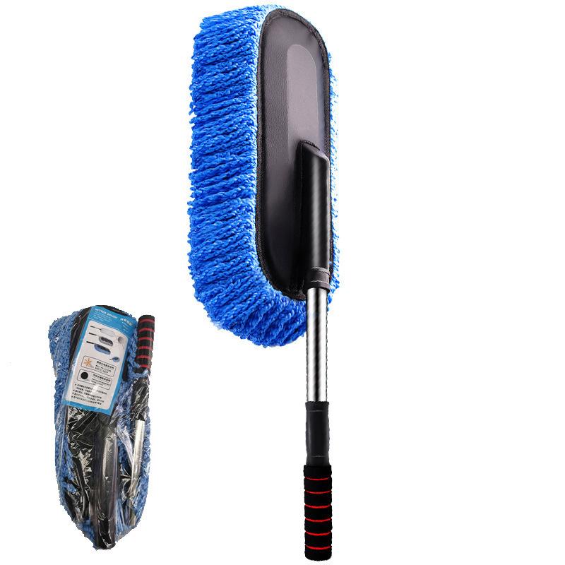 Soft Bristle Car Wash Mop - Gentle Dusting & Cleaning Brush