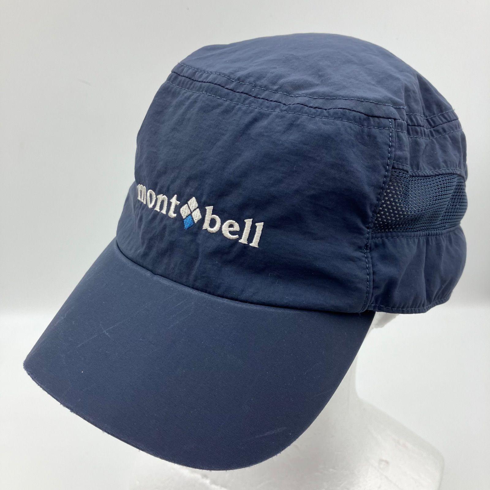 Used mont-bell Montbell Mesh Cap Hat S/M Logo Embroidery CAP Navy montbell Women s SU-34-12