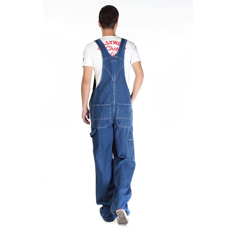 Men's Denim Overalls Men's Overalls Jumpsuit Large Size Strap Straight Pants