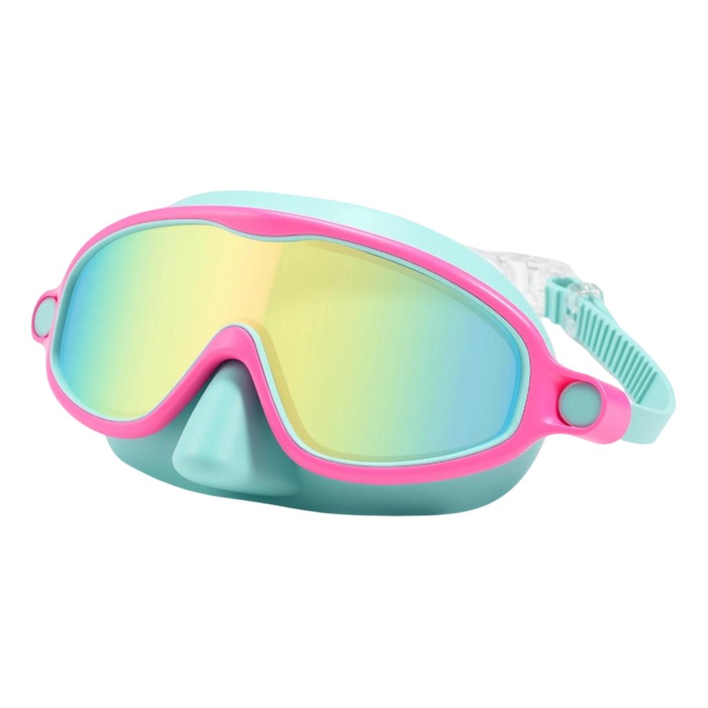 Children's Swimming Goggles , -fog, High-definition , Large Frame Diving Mask, Suitable For Boys And Girls, Ideal For Swimming And Beach P