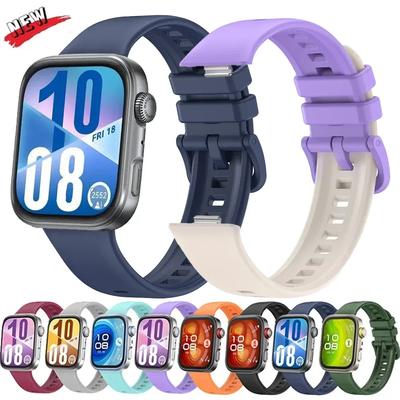 Correa de Silicona para Huawei Watch Fit 4 4 Pro Banda Colorida Pulsera con Hebilla Correa Huawei Watch Fit 3 Accesorios