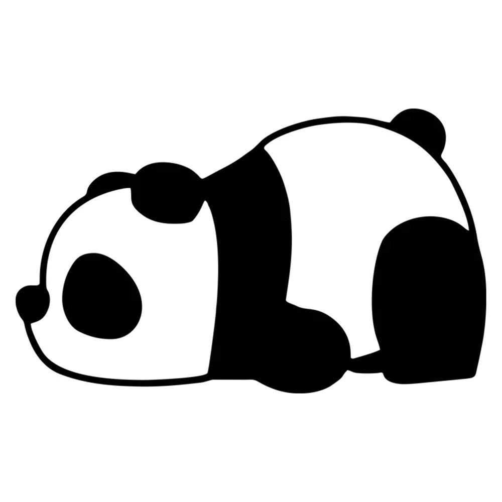 2pcs Cute Panda Vinyl Car Stickers Waterproof Decals for SUV RV Truck Travel Camping Creative Auto Decor Accessories