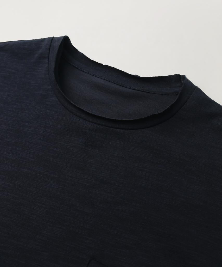 INDUST Low-Cut Cotton Slub Long Sleeve (Navy)