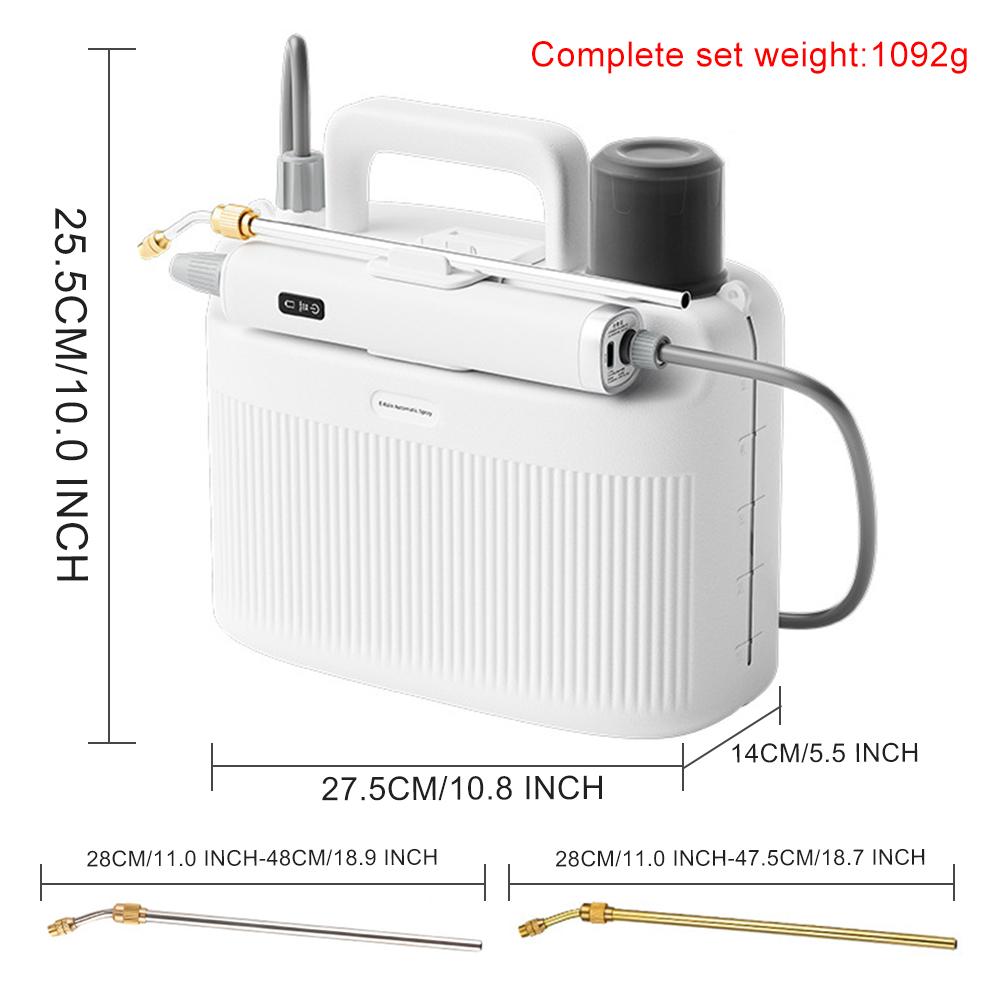 5L Electric Sprayer Built-in 2200mAh Rechargeable Battery Battery Powered Sprayer Pesticide Spray Watering Flower Electric Tools