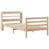 VidaXL Cadre de lit et tête de lit 100x200 cm bois de pin massif, lit, mobilier de chambre à coucher, lit en bois, lit 3306641