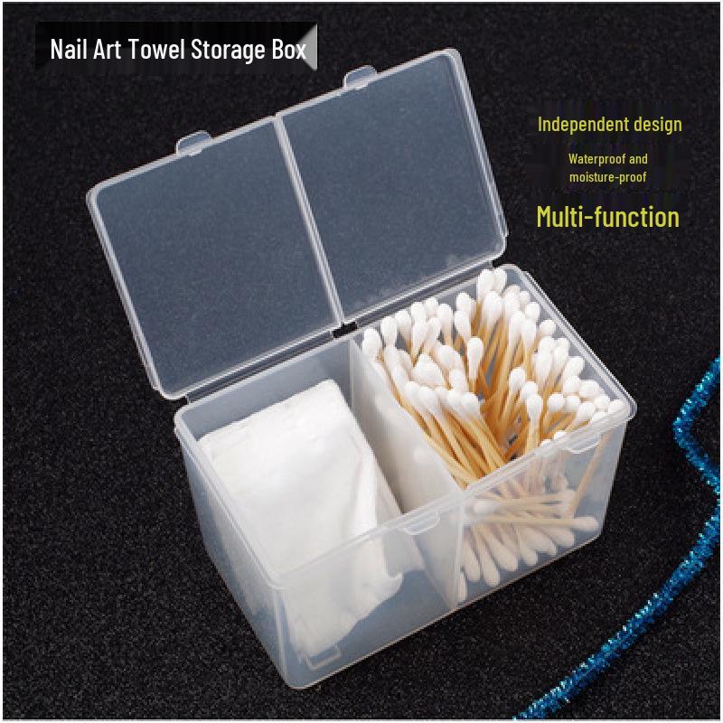 Transparent Nail Art Storage Box with 56 Compartments - No Diamond Leakage, Perfect for Small Accessories and Nail Jewels