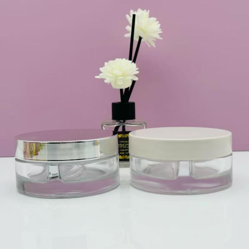 70g Glass Cream Jar  Perfume Decanting Bottle Set: Small Spray Bottle  Dual-Effect Face Cream Container. 20g; bare bottle; glass